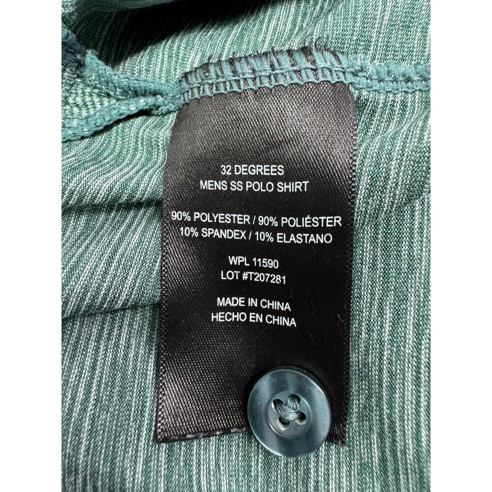 32 Degrees Cool Men's Polo T Shirt Lot of 3 Size Medium Green Gray - Picture 7 of 11